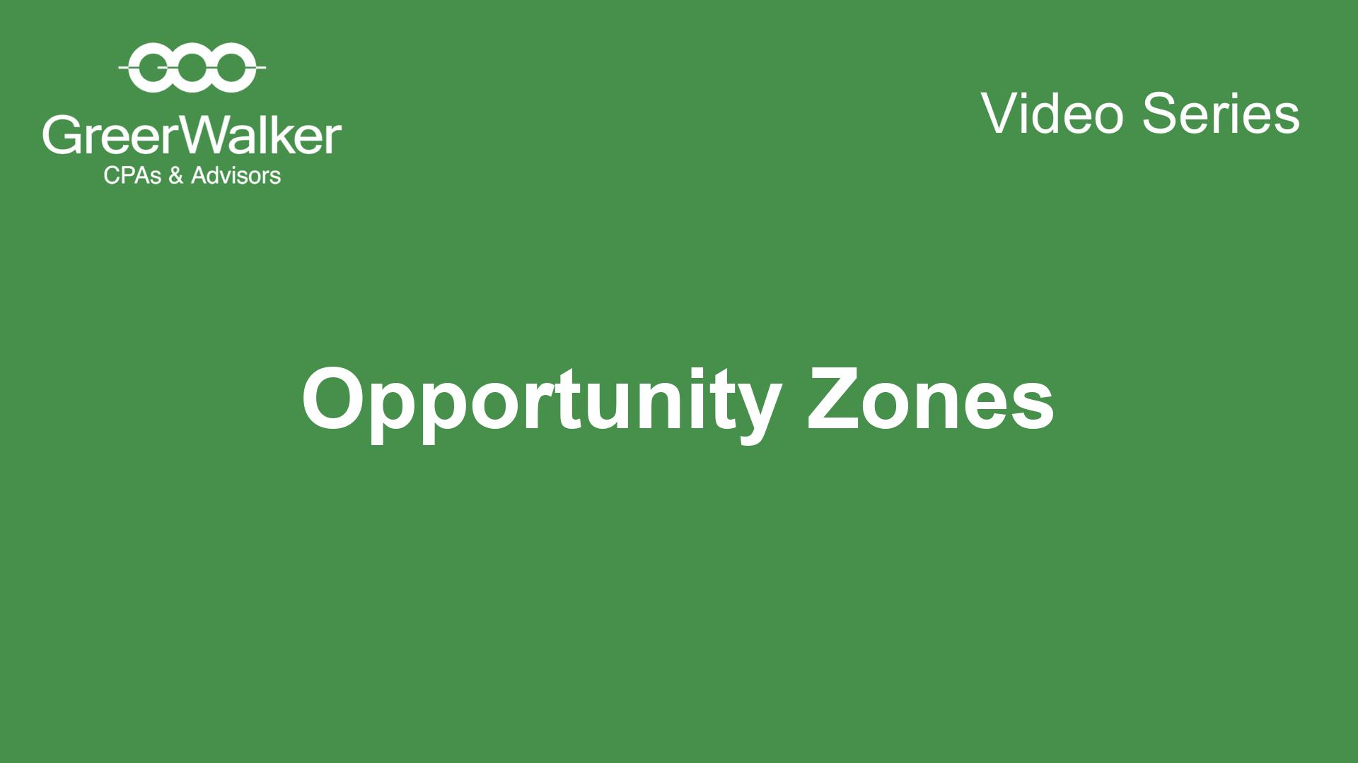 Opportunity Zones
